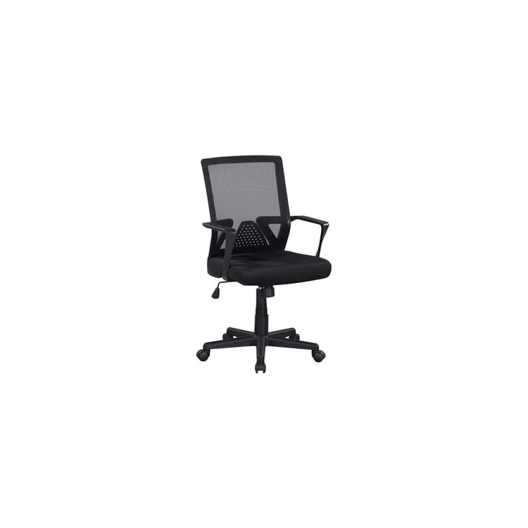 Breathable Ergonomic Mesh Office Chair, Mid-Back Desk Chair with Adjustable Lumbar Support, Headrest and Flip-Up Arms, Optimal Comfort for Long Hours Sitting, Home Office Workspace