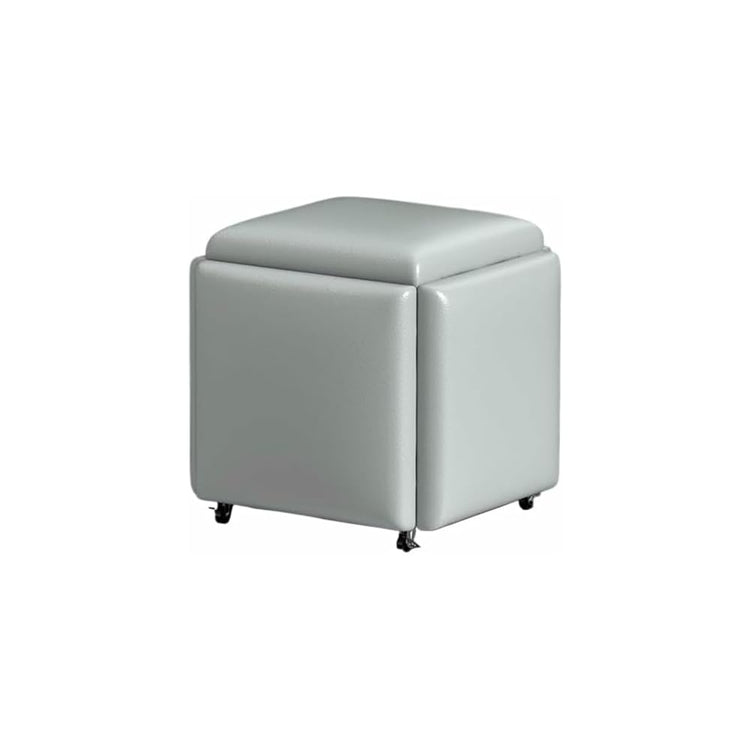 Cube Chair, 5 in 1 Seating Cube, Stackable Sofa Chair Stool, Nesting Ottoman Stool Movable Footstool, Dressing Chair for Living Room Bedroom