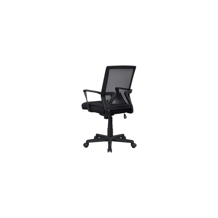Breathable Ergonomic Mesh Office Chair, Mid-Back Desk Chair with Adjustable Lumbar Support, Headrest and Flip-Up Arms, Optimal Comfort for Long Hours Sitting, Home Office Workspace