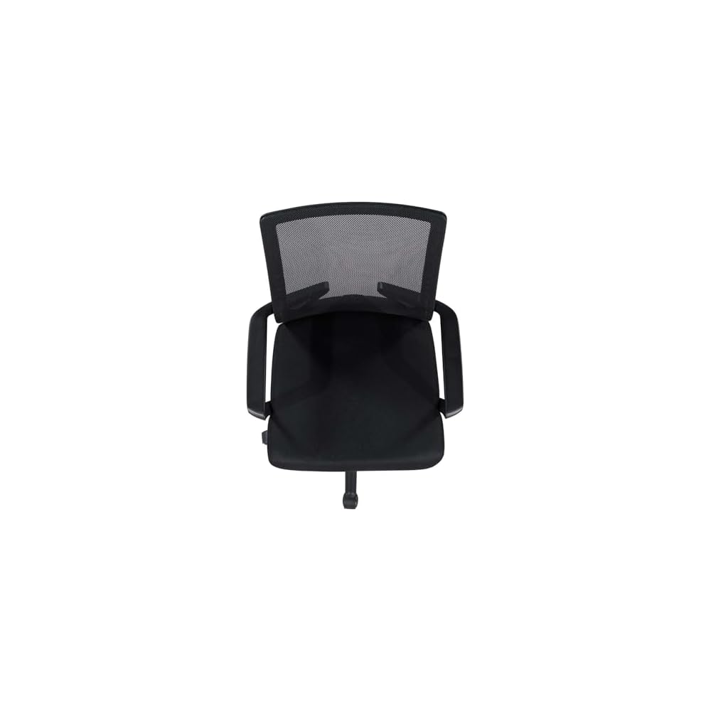 Breathable Ergonomic Mesh Office Chair, Mid-Back Desk Chair with Adjustable Lumbar Support, Headrest and Flip-Up Arms, Optimal Comfort for Long Hours Sitting, Home Office Workspace
