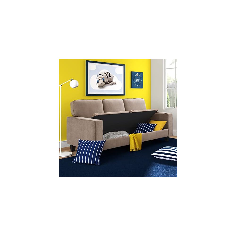 Serta Palisades Storage Sofa, 78", Tan