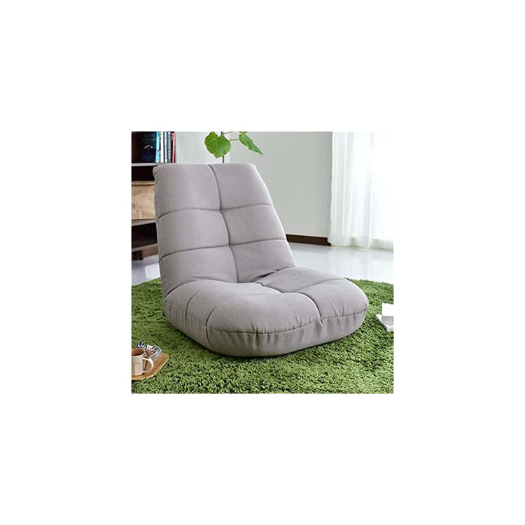 Adjustable Japanese Floor Leisure Chair Upholstery Living Room Furniture Relax Occasional Chair (Blue 65x67x65cm)